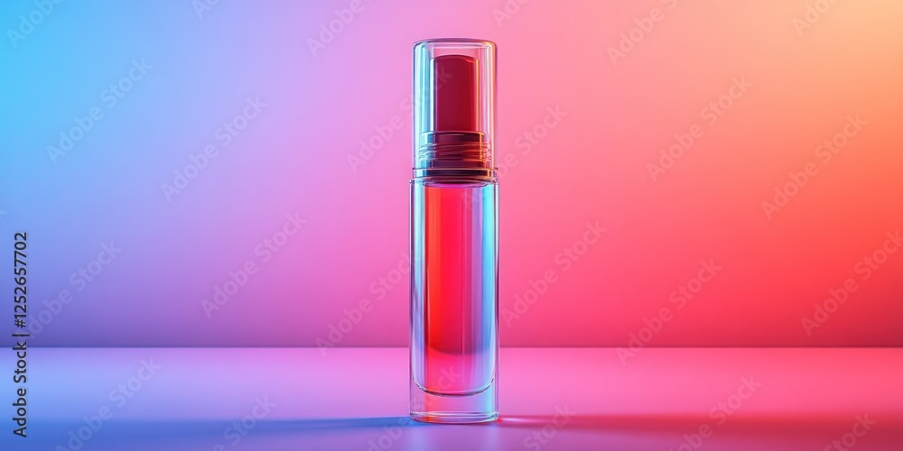 Neon-Lit Perfume Bottle: A Stylish Fragrance Display