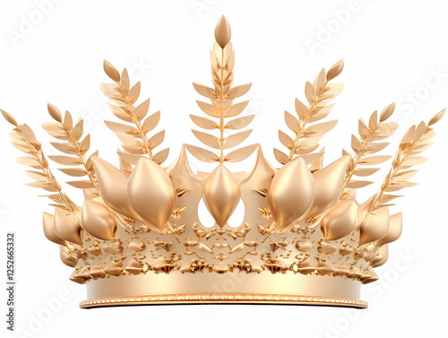 Golden Crown 3D Render