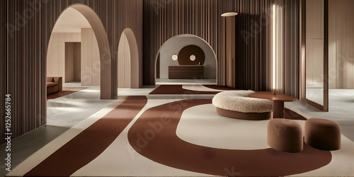 Abstract Brown and Beige In...