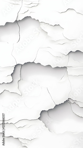 Abstract White Cracked Pain...