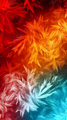Fiery Abstract Art Background