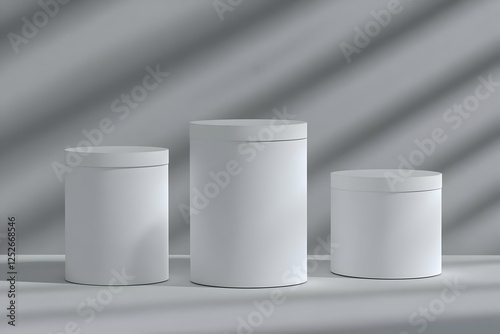 Minimalist 3D Cylindrical D...