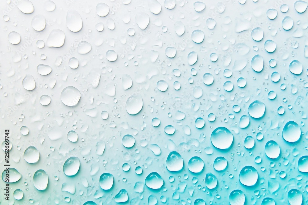 Teal water droplets on gradient background, texture, design Teal water droplets on gradient background, texture, design