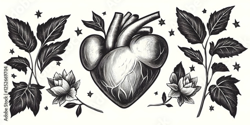 Anatomical Heart Illustrati...
