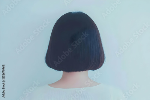Back View Bob Haircut Illus...