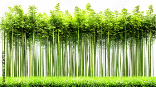 Lush Green Bamboo Forest Il...