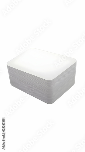 Blank Card Deck 3D Render
