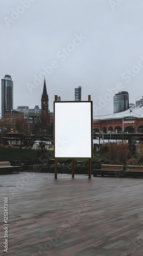 Blank Billboard Mockup Urba...