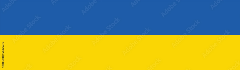 Flag of Ukraine. Ukraine flag long banner digital vector illustration Flag of Ukraine. Ukraine flag long banner digital vector illustration