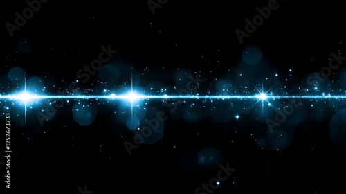 Abstract Blue Light Background