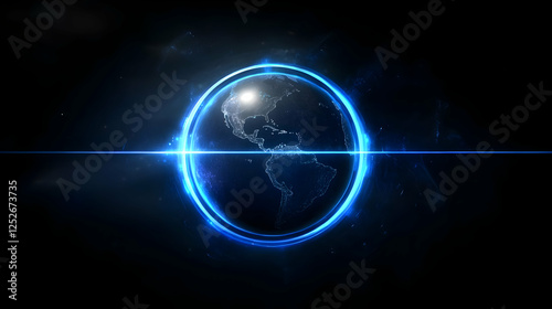 Glowing Earth Abstract Back...