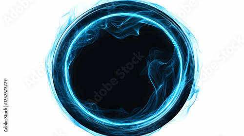 Abstract Blue Energy Ring B...