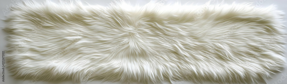 Fototapeta premium White fur texture, studio backdrop