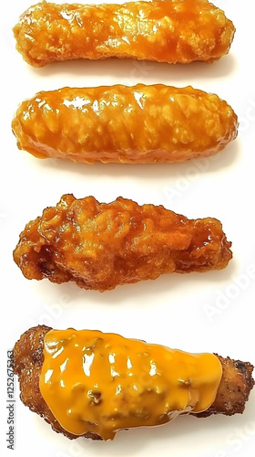 Fried Chicken Wings in Vari...