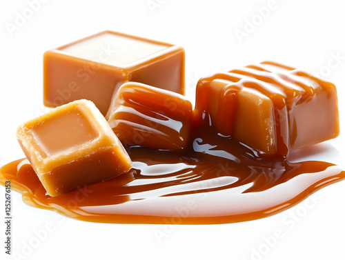 Sweet Caramel Candy Cubes, ...