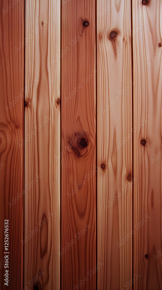 Fototapeta premium Red Wood Planks Background Illustration