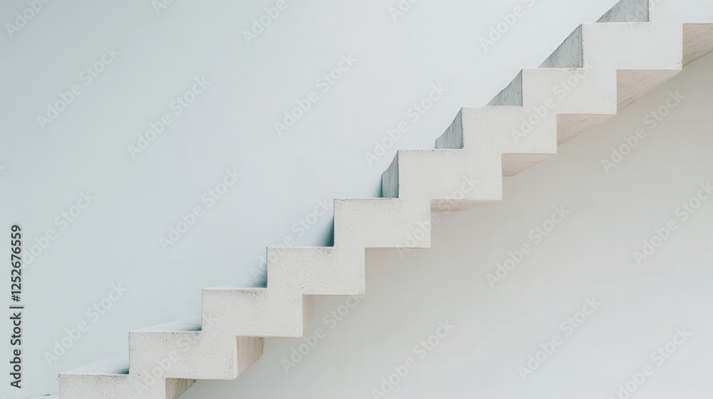 Modern Minimalist Staircase Design with Clean Lines and Soft Colors Modern Minimalist Staircase Design with Clean Lines and Soft Colors