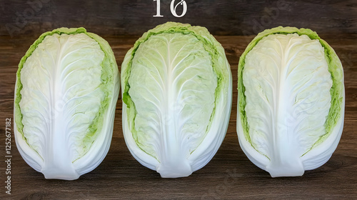 Three Napa Cabbages Realist...