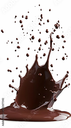 Chocolate Splash 3D Render