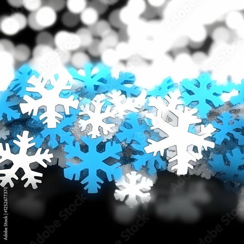 Winter Snowflakes Abstract ...
