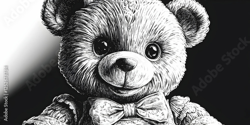 Elegant Teddy Bear Illustra...