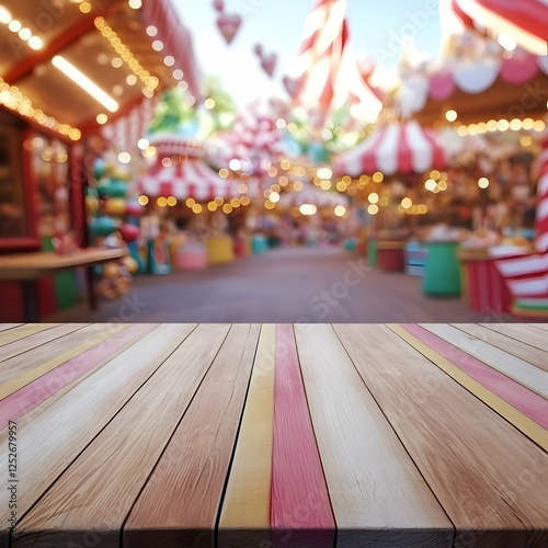 Colorful Wooden Tabletop Il...