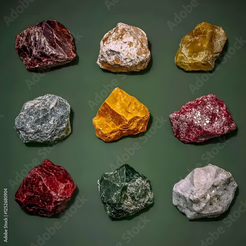 Vibrant Gemstone Rocks 3D I...