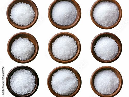 White Crystal Salt in Woode...