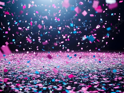 Falling Confetti Abstract B...