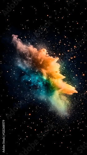 Cosmic Nebula Abstract Back...