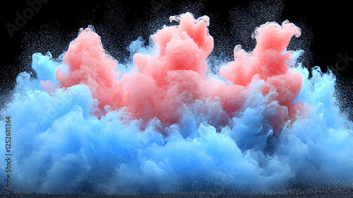 Abstract Ink Cloud Backgrou...