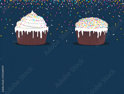 Delicious Cupcakes Illustra...