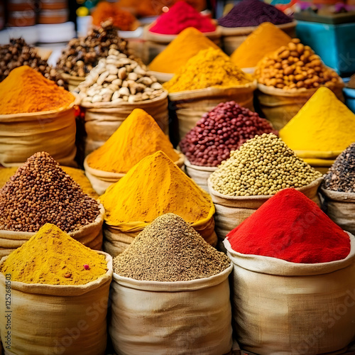 Vibrant Spice Market Photo