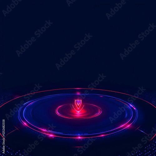 Abstract Neon Background wi...