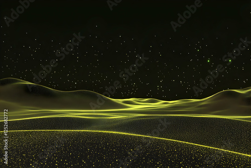 Glowing Particle Landscape ...