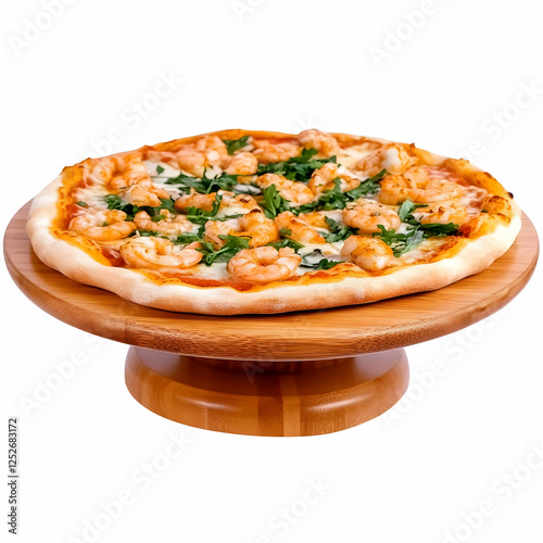 Delicious Shrimp Pizza on W...