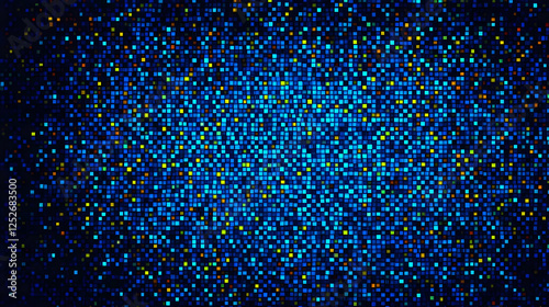 Abstract Blue Mosaic Backgr...
