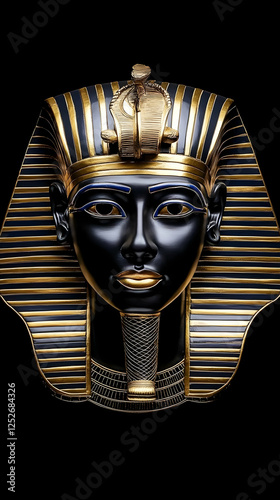 3D Gold Mask Illustration