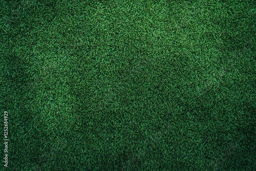 Lush green artificial turf texture background photo