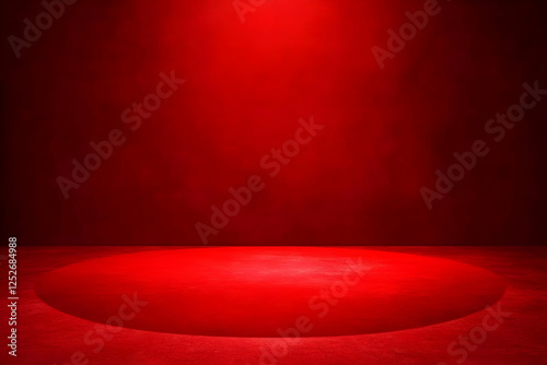 Red Spotlight Stage Backgro...