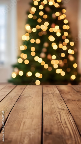 Wooden Table Background wit...