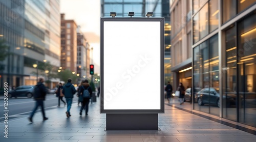 Blank City Billboard Mockup – Outdoor Advertisement Display in Urban Street