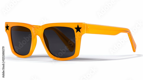 3D Render Orange Sunglasses...