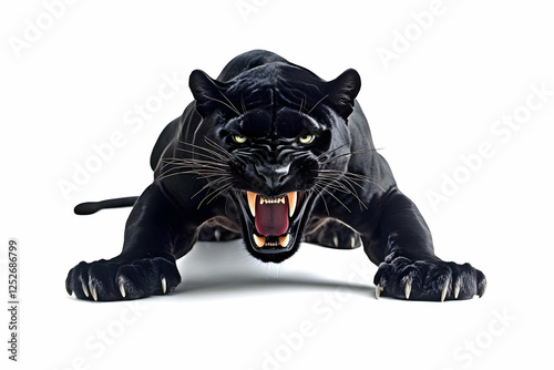 Aggressive Black Panther 3D...