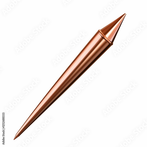 Copper Spear 3D Render