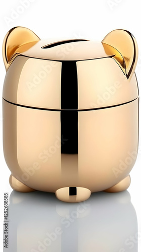 Golden Bear Jar 3D Illustra...
