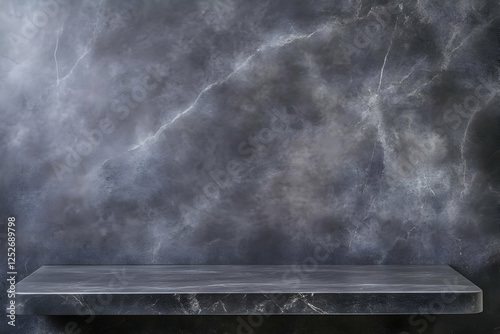 Dark Marble Shelf Backgroun...