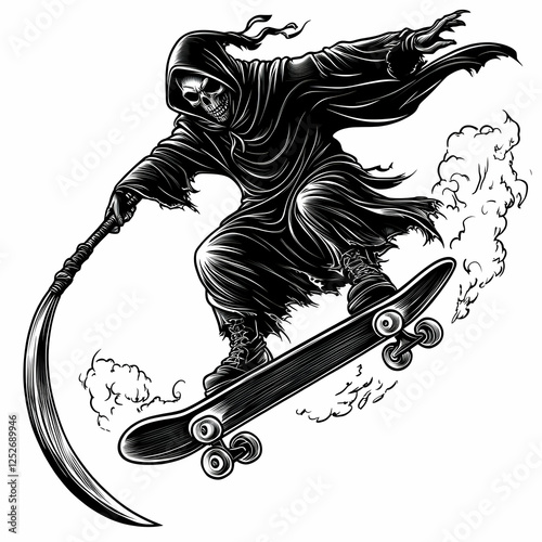 Grim Reaper Skateboarding I...