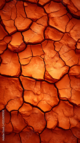 Cracked Earth Abstract Back...