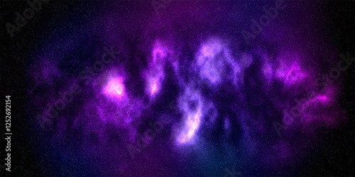 Abstract Starry outer space background texture. Colorful Starry Night Sky Outer Space. Colorful fractal light Star field glowing night sky. Fantasy light fractal space nebula design